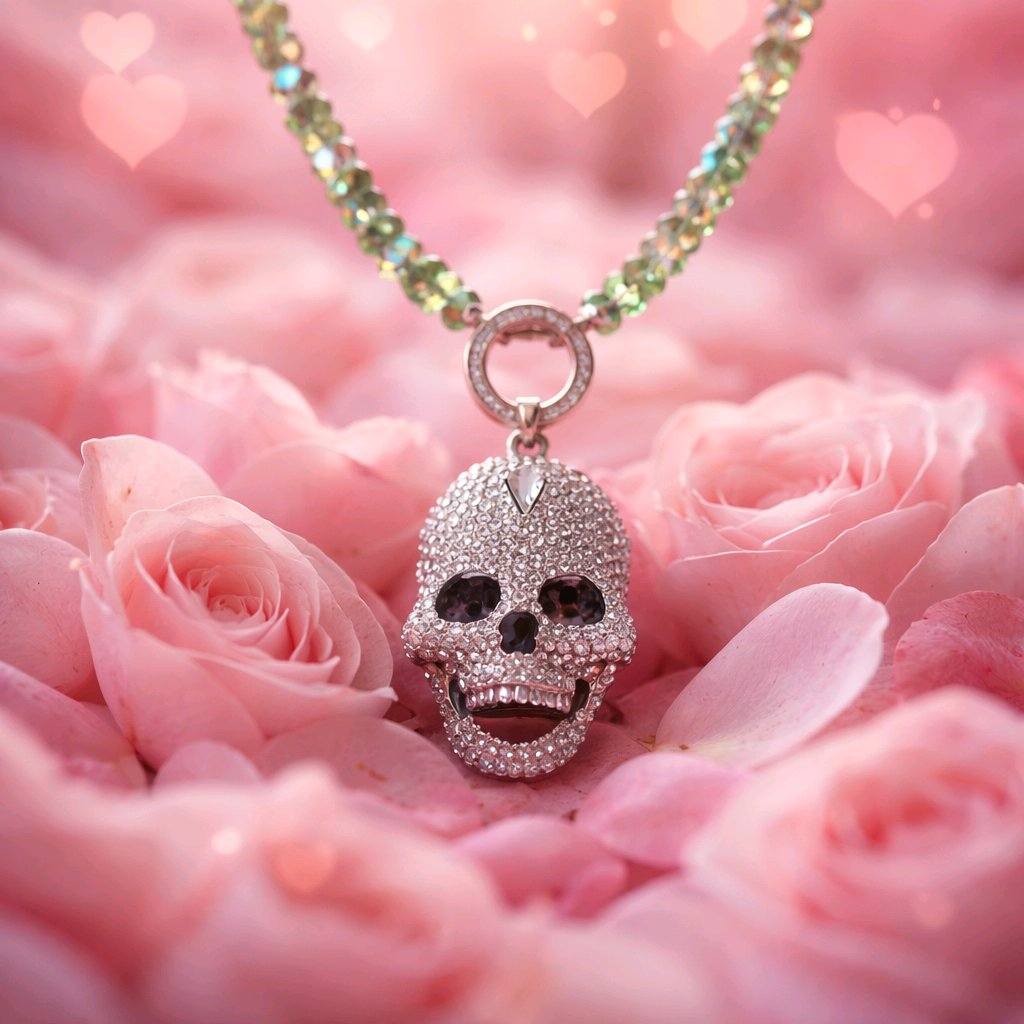 Kette mit Totenkopf Motiv